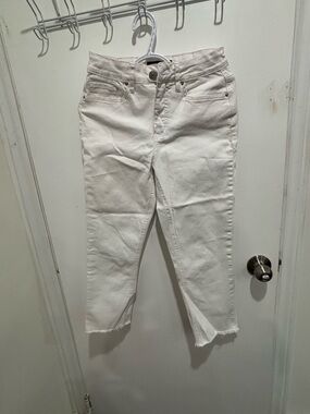 White Women’s Jeans - Classic Straight Fit 90 cm long